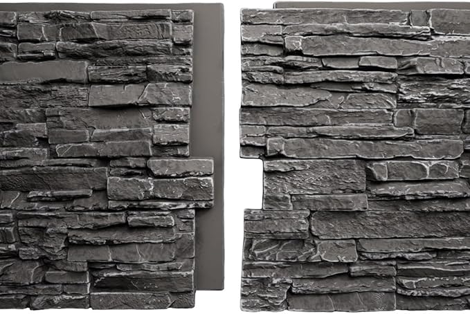 EverStone Canyon Ridge Faux Stone Panel, 45 3/4"W x 24 1/2"H x 1 1/4"D - Image 8