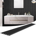 WPC Slat Wall Panels 8 Pack 96" x 8.2", Waterproof Fluted Wall Paneling by LARWORKS