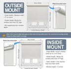 Cordless Roller Shades Blackout Blinds - Image 6