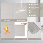 3D Wall Panels - 4PCS 47.2"x23.6" Faux Stone Wall Covering - MCM Modified Clay - Image 7