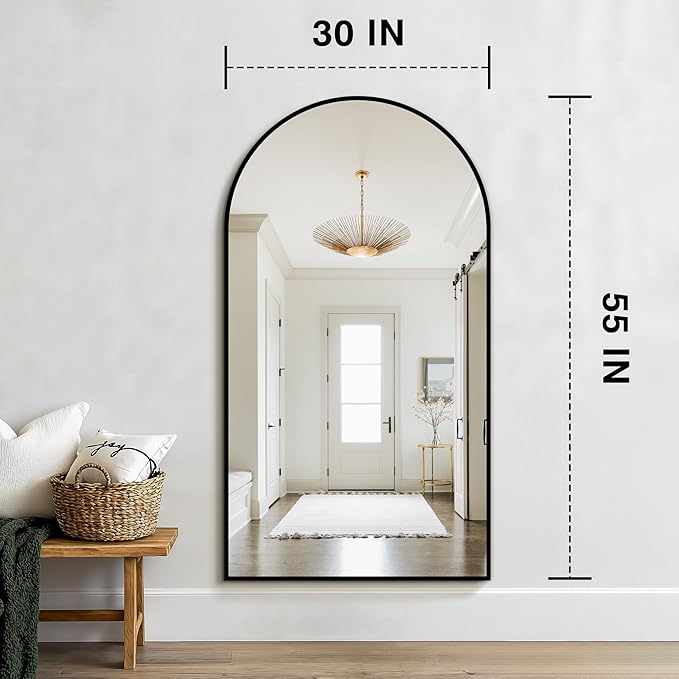 FICTOR Bathroom Mirror for Wall, Arched Vanity Bathroom Mirror for Over Sink - Image 2