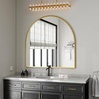 VooBang Wide Arched Wall Mirror, 38 x 40 inch Arch Bathroom Mirror, Wall - Image 2