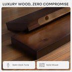 Homeforia Walnut 42 inch Floating Shelves, High End Solid Real Wood 42inch - Image 3