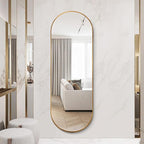 Oval Full Length Mirror, Ultra-Clear Explosion-Proof Dressing Mirror, Simple - Image 2