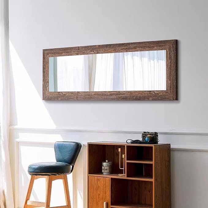 Syndra Farmhouse Full Length Mirror 61x22'', Rustic Floor Mirror, Large - Image 6