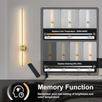 Battery Operated Modern Wall Sconces Set of Two, Rechargeable Wireless Wall - Image 4