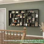 Armocity 5 Tier Display Book Shelf Wall Mounted Bookshelf Freestanding - Image 5
