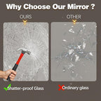 Led Full Body Mirror, Frameless Hanging Dressing Mirrors - Image 8