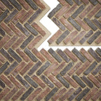 EverStone Herringbone Faux Brick Panel, 46 1/2"W x 25 1/4"H x 1"D, Horizon Color - Image 9