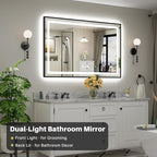 55x36 Inch LED Bathroom Mirror - Image 3