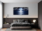 Cao Gen Decor Art S06998 Wall Art Canvas Prints Moon Sea Ocean Landscape 1 - Image 3