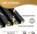 OUZUGIE WPC Acoustic Slat Wall Paneling, Living Room, TV Background, Study Room - Image 4