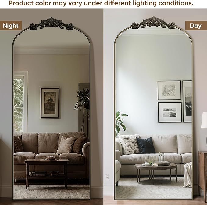 Antok Arched Full Length Mirror, Full Body Mirrors - Image 5