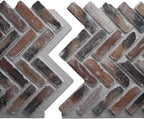 EverStone Herringbone Faux Brick Panel, 46 1/2"W x 25 1/4"H x 1"D, Farmhouse - Image 8