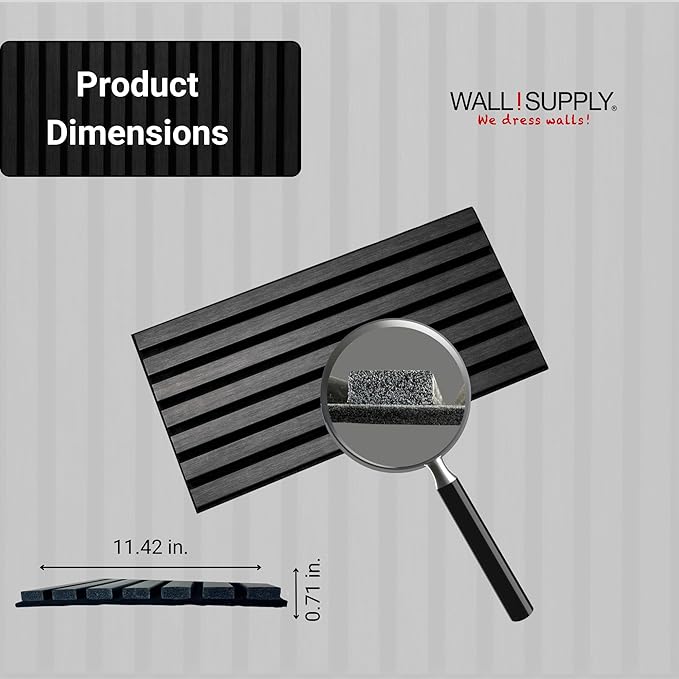 Wall!Supply 3D Soundproof Wall Panels – Acoustic Anthracite Finish – EPS Foam - Image 6