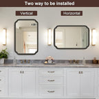 WallBeyond 24" x 36" Rounded Corner Arch Wall Mirror - Image 7