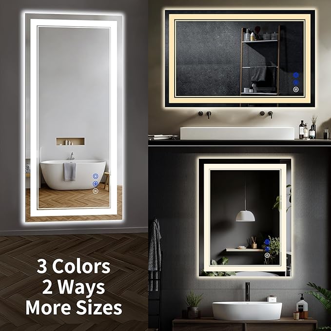 60"x30" LED Bathroom Mirror - Image 8