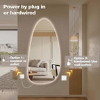 Led Full Body Mirror, Frameless Hanging Dressing Mirrors - Image 6