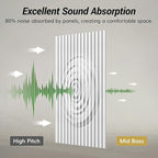 TONOR 8-Pack Bilayer Acoustic Panels Large Self-adhesive, 47.2'' * 23.6'' * - Image 4