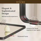 TETOTE Black Framed Mirrors for Bathroom, 36 x 36 Inch Modern Wall Mounted - Image 5