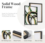 Framed Green Abstract Wall Art Set of 2 - Image 5