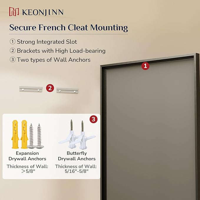 Keonjinn 48" x 30" Black Bathroom Vanity Mirror, Aluminum Alloy Framed Black - Image 8