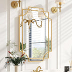 Kelly Miller 20"x30" Small Gold Bathroom Mirror by KellyMiller