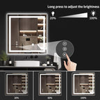 LED Bathroom Mirrors 32"x32" Bathroom Mirror - Image 4