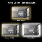 LOAAO 40X32 LED Bathroom Mirror - Image 5