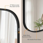 Bathroom Mirror for Wall, Large Bathroom Vanity Mirror for Over Sink 35 x 60 - Image 3