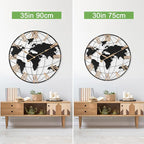 36 Inch Extra Giant Oversized Black Metal Wall Clock, Large Modern Decorative - Image 8