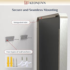 Keonjinn 48 x 30 Brushed Nickel Bathroom Mirrors - Image 5