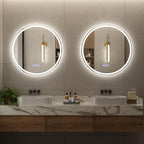 BEAUTYPEAK 30x30 LED Round Bathroom Mirror - Image 7