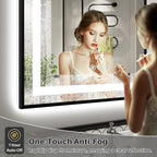 40x30 Inch LED Bathroom Mirror - Image 4