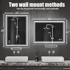 2 Pack 24“ x 36” LED Bathroom Mirror LED Mirror - Image 5