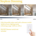 Ralbay Modern Chrome Bathroom Vanity Lights 5 Color Temperature Dimmable - Image 3
