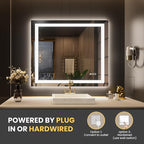 LOAAO 30"x38" LED Bathroom Mirror - Image 6