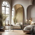 Floor Mirror, Oversized Full Length Arched Mirror, Large Standing or Wall by AyeWish