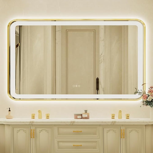 32x55 Inch LED Bathroom Mirror by Unknown