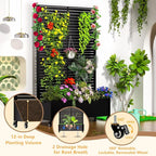 MTART Metal Planter Box with Trellis, 72.1"x47.2"x16" Outdoor Galvanized Raised - Image 3
