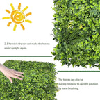 ODTORY Artificial Plant Wall Roll: 48 X120 in UV-Anti Ivy Privacy Fence Screen - Image 7