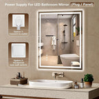 30x36 Inch LED Lighted Bathroom Mirror - Image 5