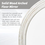Antok Full Length Mirror 82"×44" Floor Mirror Standing Tall Mirror, Arched - Image 4