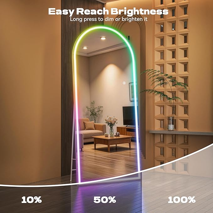 Hasipu Arch Full Length Mirror 95 x 40 in - Image 4