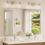 TETOTE 55 x 36 inch Brushed Nickel Mirror by TETOTE