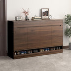 BOMENG Large Walnut Wood Wallpaper Peel and Stick Matte 48"x354" Dark Brown - Image 3