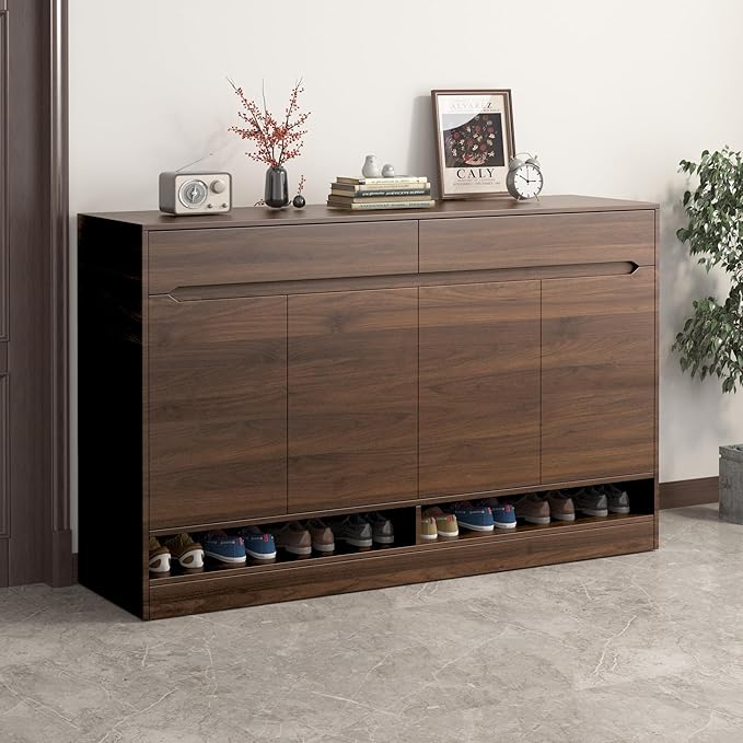 BOMENG Large Walnut Wood Contact Paper Matte 48"x591" Dark Brown Wood Wallpaper - Image 2