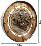HOIBAI Large Wall Clock, 24 Inch Wall Clocks - Image 5