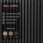 Wall!Supply 3D Soundproof Wall Panels – Acoustic Anthracite Finish – EPS Foam - Image 4