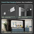 77x36 LED Bathroom Mirror with Lights, Backlit and Front Lit Anti-Fog Lighted - Image 9